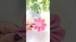 How to Make a Glitter Foam Flower | Easy DIY #shorts #craft #papercraft #artandcraft #craftsbyws