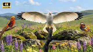 Dawn Chorus in the Wild 🐦🌅  Real Birdsong + Soft Wind Ambience 🍃  4K