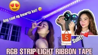 RGB LED Strip Light sa Kwarto ko! (Ang ganda!) | Ayen Pascual