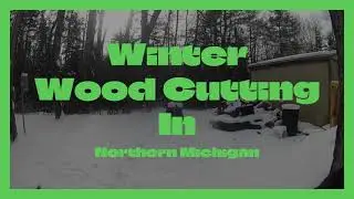Winter Wood Cutting In Northern Michigan
