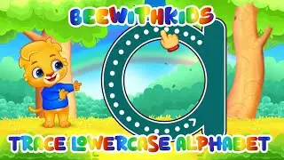 TRACE LOWERCASE ALPHABET LETTERS WITH LUCAS AND RUBY, EDUCATIONAL LEARNING FUN GAMES FOR BEEWITHKIDS