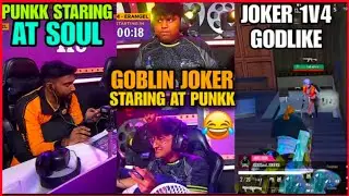 Goblin & Joker Banter With Godlike After 1v4 In BGMS 😂 Joker 1v4 Godl  🔥Team iQOOSouL
