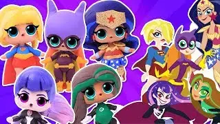 DC SUPERHERO GIRLS 💥 Super Girl, Batgirl, Wonder Woman & More! LOL Dolls 💥 Toy Transformations