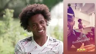 Exclusiva com Willian no CT do Arsenal