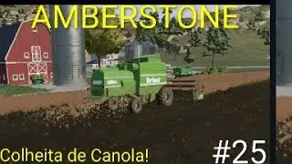 Farming Simueitor 23|MAPA AMBERSTONE|Come&ccedil;ar do Zero|Colheita de Canola|Dia 37 #25