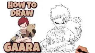 How To Draw GAARA | Step By Step | Naruto #animedrawing #artist #gaara