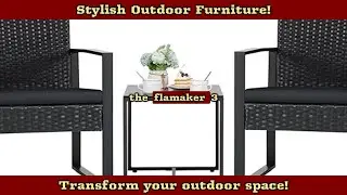 Flamaker 3 Pieces Patio Set Review | Stylish And Affordable Outdoor Furniture!