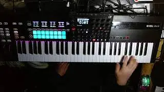 Elektron Syntakt Midi controlled Novation SL 61 MK3