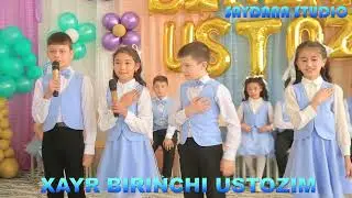 BERUNIY TUMANI 65 MAKTABNING 4 B SINF O'QUVCHILARINING XAYR 1 CHI USTOZIM BAYRAM TADBIRI