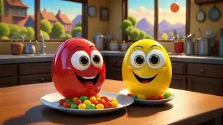 Five Jellybeans Jump on the Plate | Fun Counting Song for Kids | Nursery Rhymes and Baby Songs