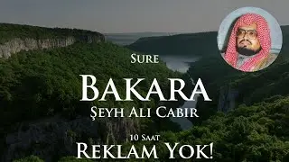 Reklamsız Kur'an Uyku i&ccedil;in | Sure Bakara | 10 Saat | Şeyh Ali Cabir