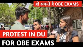 Protest in Du for OBE EXAMS 2022 (May , june)  || Obe exams 4th & 6th semester Students #obeexam