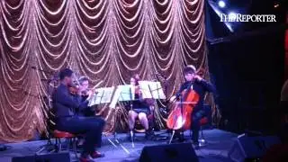 A string quartet at The Foundry/Circle Bar at @FillmorePhilly