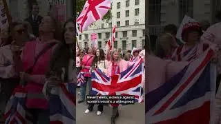 The UK's 'Pink Ladies' anti-migrant protests | DW News