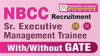 NBCC India Ltd Recruitment 2023 With/without GATE | Sr. Excutive & Management Trainee #NBCC_Vacancy