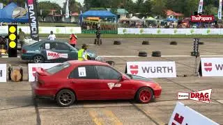 Honda Civic EK3 Vs Civic EG8 Drag Race