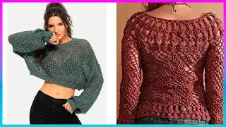 Sueter modernos para jovenes tejidos a crochet