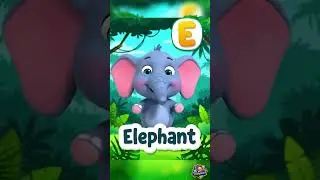 ✨ E is for Elephant! 🐘 #kids #abclearning #kidslearning #abcsforkids #alphabetlearning