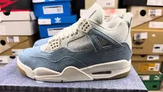 Air  Jordan 4 Retro TEX Denim Worn Blue IB6716 100