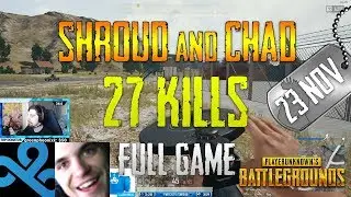 PUBG | Shroud and Chad | 27 Kills (Test Server)