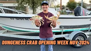 Crabbing for Dungeness Crab Opening Week Nov 2024 - Catch and Cook!