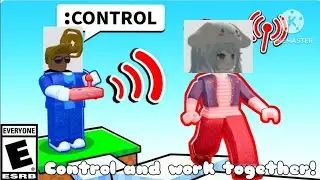 Control a friend (2 player obby) with Sarah