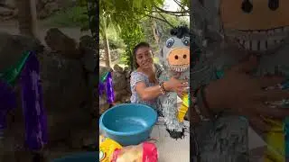 sorpresa llegamos al pueblo para romper pi&ntilde;ata🪅