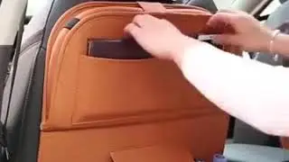 Car seat back storage bag
