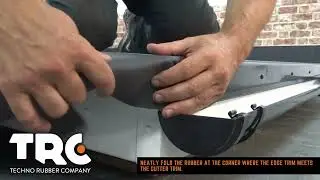 TRC Techno - How to Install an EPDM Gutter Trim on a Flat Roof | DIYMegastore.co.uk