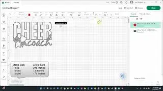 Using the Contour feature in Cricut Design Space to check and resize a rhinestone file