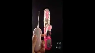 Wireless control remote rabbit vibrator rotating beads beaded