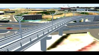 Mauritius Light Rail Track 3D Animation Priority Section