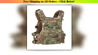 K19 Full-Size Hunting Vest Plate Carrier Fit for 80-110 cm, MOLLE Quick Release Fast Adjust