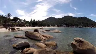 Aerial video Crystal Bay beach - Koh Samui - Chaweng - Thailand