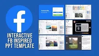 Facebook Inspired PowerPoint Template