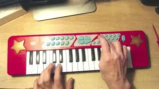 Chad Valley (Argos) Toy Electronic Keyboard Review And Demonstration