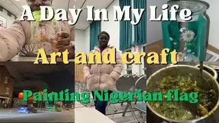 I had the most fun || paining Nigerian flag || work || loosing my hair