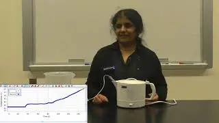 Heating water till it boils: tracking temperature vs time