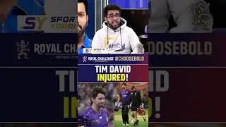 TIM DAVID INJURED! #timdavid #rcb
