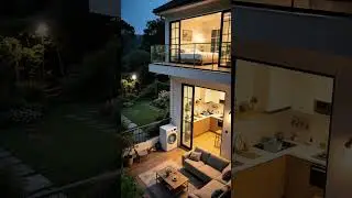 peaceful home 🏡🌿🍀#ai #home #small #cute #cozy #ai #night #rain #shorts #viral #viralvideo #anime