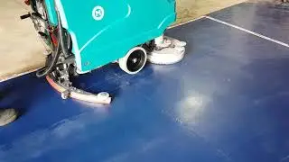 Eureka E81 large walk behind floor scrubber dryer from PTS Clean.