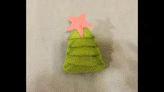 Christmas tree hand towel folding tutorial | Napkin Christmas tree | Mini Christmas craft 1