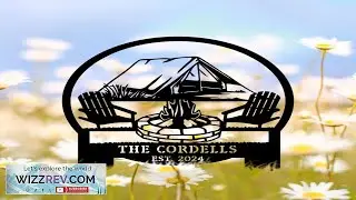 Custom Campfire Sign with Stakes Tents Camper Sign Camping Metal Wall Art Review