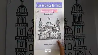 Fun ramadan activity for kids🌙Easy prep activity #ramadan #2025 #activity #concentration #yt