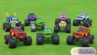 🚚 Ten Little Monster Trucks | Fun Toddler Song & Nursery Rhyme for Kids 🚚20