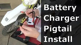 HOW TO INSTALL MOOSE OPTIMATE 1 DUO - Lithium battery lead pigtail plug install on the Husqvarna