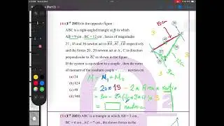 Resultant Couple (Solve - Egypt Exams) (Part 1) | Statics | Secondary 3 | Eng/Ahmed Ali