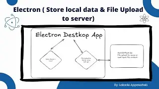 Electron ( Store local data & File Upload to server) | File Path Upload To Server | #hindi