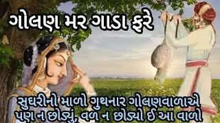 ગોલણ મર ગાડા ફરે|સુઘરી નો માળો ગુથી શકનાર વાળાએ વળનો છોડ્યો  લોઢાની રાપ ભાંગી ગઈ પણ દાતમાં તડ નો પડી