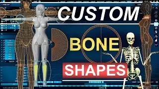 Blender 2.82 : Custom Bone Shapes (In 30 Seconds~!)